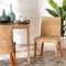Bali & Pari Rowen Bohemian Light Honey Kubu Rattan and Mahogany Wood Dining Chair 245-13712-ZORO - alternate 7